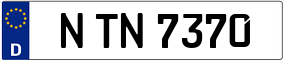 Trailer License Plate